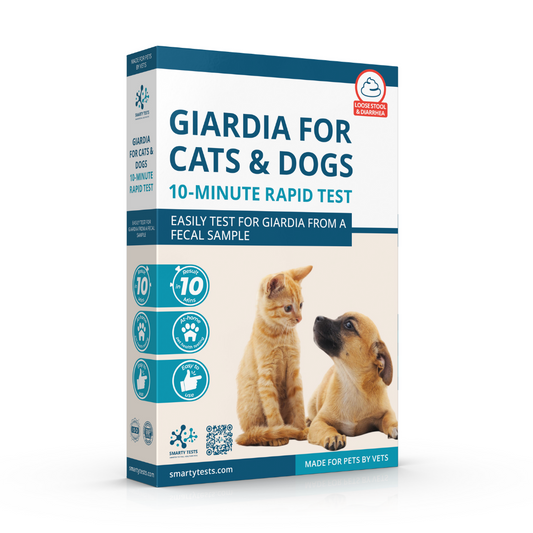 Giardia 10-Minute Rapid Test for Cats & Dogs (Fecal Test): At-Home Testing