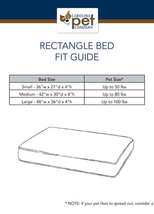 Solid Jamison Rectangle Indoor Outdoor Dog Bed
