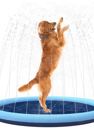 Splash Sprinkler Pad for Dogs Kids Non-Slip Thicken Dog Pool with Sprinkler Pet Summer Outdoor Play Water Mat Toys for Pet Dogs Splash Sprinkler Pad for Dogs Non-Slip Thicken Sprinkler Pool for Summer Outdoor