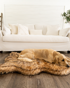 PupRug by Paw.com® Faux Fur Orthopedic Dog Bed - Curve Sable Tan - Pup List