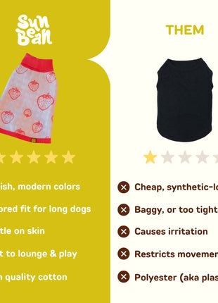 Strawberry Knitted Dog Sweater - Pup List