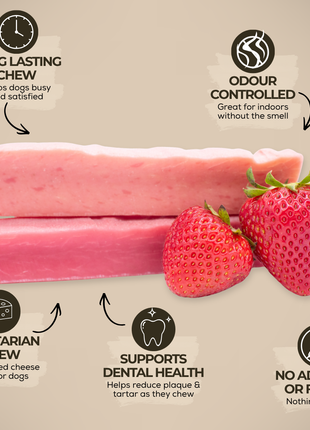 Strawberry Himalayan Yak Chew (MEDIUM)