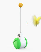 Swing Toys for Cats Kitten Interactive Balance Car Cat Chasing Toy With Catnip Funny Pet Products Indoor Cats Chaser Toys with Feather Catnip Ball Balanced Exercise Wheel Toy for Cats Chasing Hunting Playing