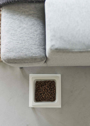 Single Pet Food Bowl - Tall - Steel + Ceramic