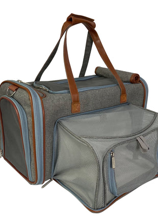 Mr. Peanut's Gold Series Big Apple XL Size Airline Compliant Double Expandable Pet Carrier