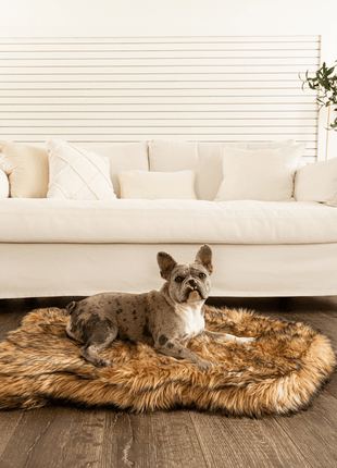 PupRug by Paw.com® Faux Fur Orthopedic Dog Bed - Curve Sable Tan