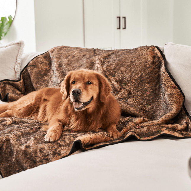 PupProtector™ Summer Short Fur Waterproof Throw Blanket - Sable Tan