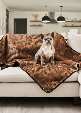 PupProtector™ Short Fur Waterproof Throw Blanket - Sable Tan