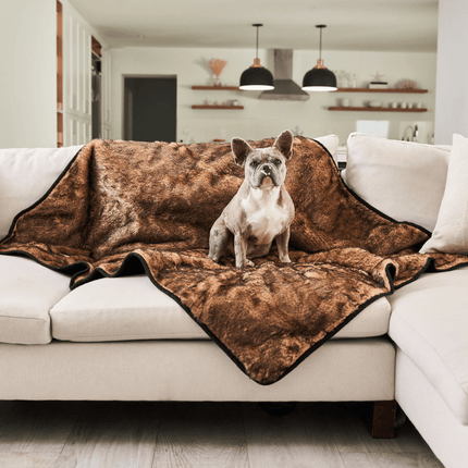 PupProtector™ Summer Short Fur Waterproof Throw Blanket - Sable Tan