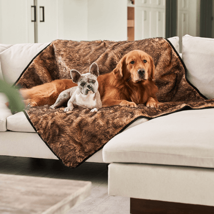 PupProtector™ Summer Short Fur Waterproof Throw Blanket - Sable Tan