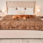 PupProtector™ Summer Short Fur Waterproof Throw Blanket - Sable Tan