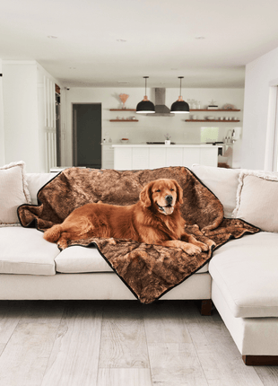 PupProtector™ Short Fur Waterproof Throw Blanket - Sable Tan