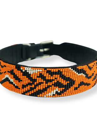 Tiger Sambboho dog collar (animal print collection)