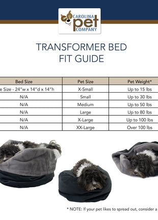 Transformer Converting Dog and Cat Bed