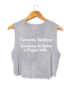 Currently Seeking Crop Top | Gift for Dog Lovers