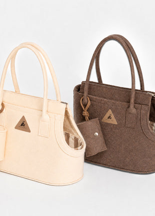Nooee Pet Ash Felt Dog Carrier