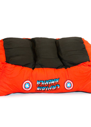 Pet Bed - Marvel Captain America Blue Black Red