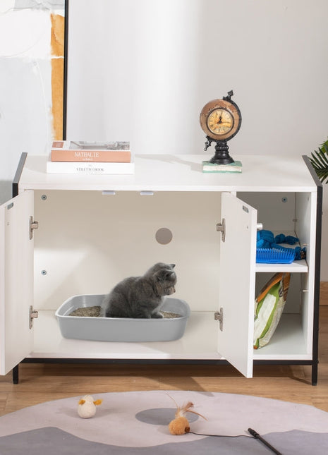 Hidden Cat Litter Box Enclosure