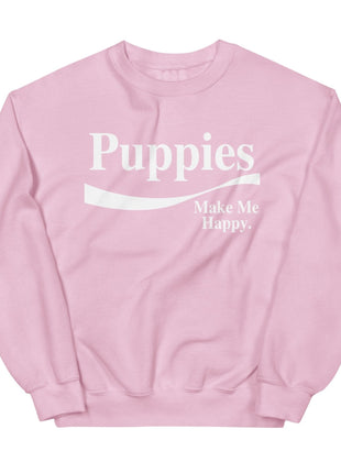Enjoy Puppies Make Me Happy Sweatshirt | Gift for Dog Lovers
