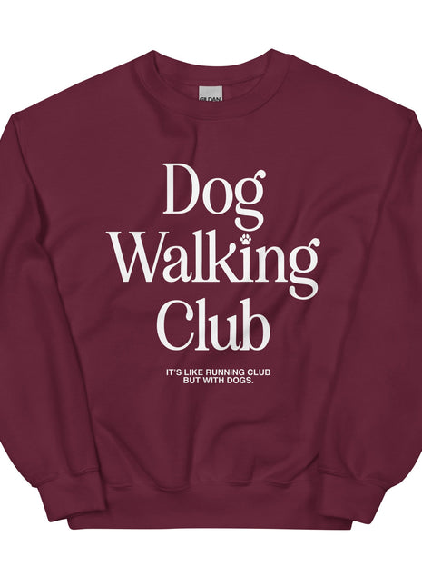 Dog Walking Club | White Font | Unisex Sweatshirt