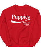 Enjoy Puppies Make Me Happy Sweatshirt | Gift for Dog Lovers