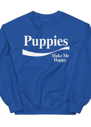 Enjoy Puppies Make Me Happy Sweatshirt | Gift for Dog Lovers