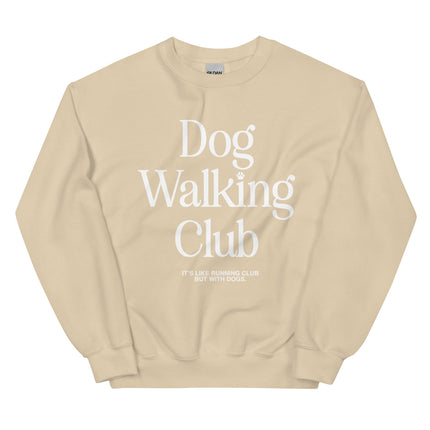 Dog Walking Club | White Font | Unisex Sweatshirt