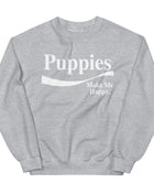 Enjoy Puppies Make Me Happy Sweatshirt | Gift for Dog Lovers