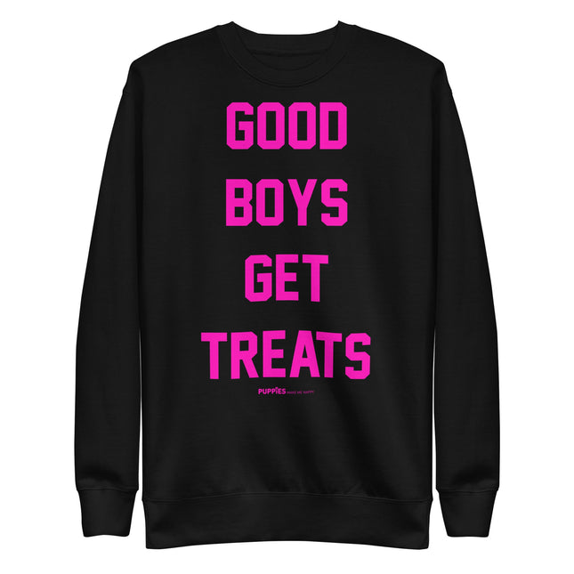 Good Boys Get Treats | Pink Font | Unisex Premium Sweatshirt