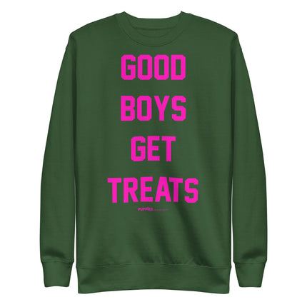 Good Boys Get Treats | Pink Font | Unisex Premium Sweatshirt