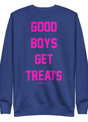 Good Boys Get Treats | Pink Font | Unisex Premium Sweatshirt