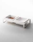 Pet Food Bowl - Steel + Ceramic