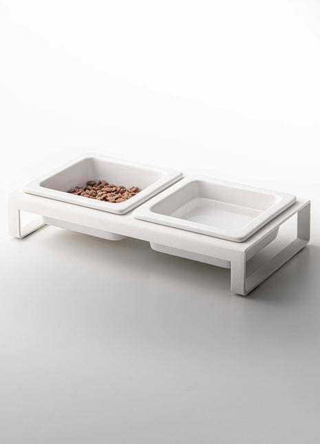 Pet Food Bowl - Steel + Ceramic