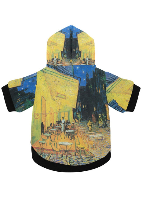 Van Gogh Cafe Terrace At Night Button Hoodie - Pup List