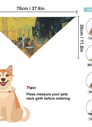 Van Gogh Cafe Terrace At Night Pet Scarf