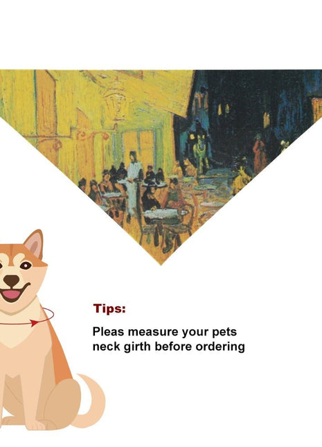 Van Gogh Cafe Terrace At Night Pet Scarf