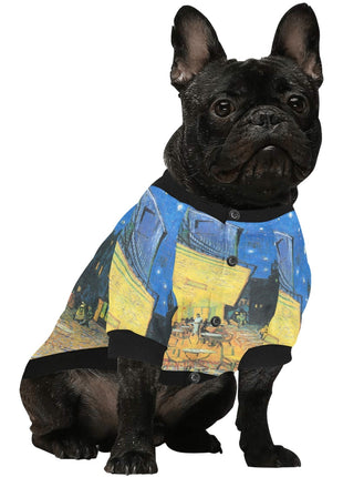 Van Gogh Cafe Terrace At Night Round Neck Shirt - Pup List