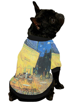 Van Gogh Cafe Terrace At Night Round Neck Shirt - Pup List