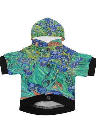 Van Gogh Irises Button Hoodie - Pup List