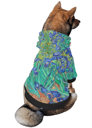 Van Gogh Irises Button Hoodie - Pup List