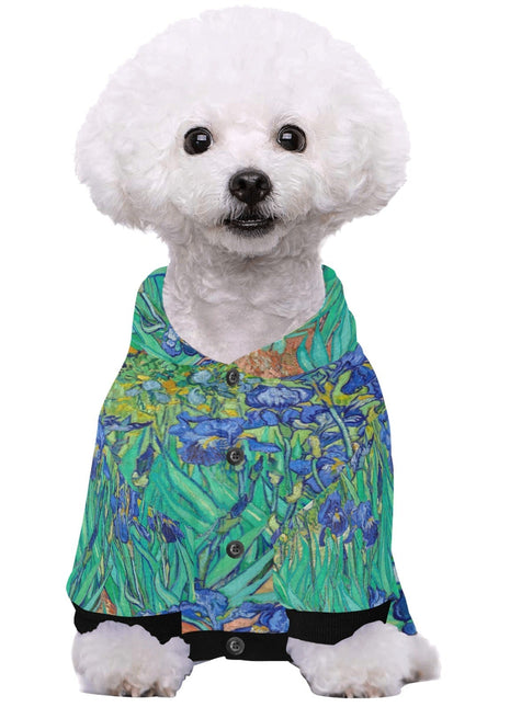 Van Gogh Irises Button Hoodie - Pup List