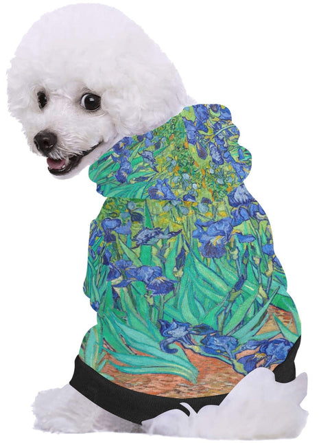 Van Gogh Irises Button Hoodie - Pup List