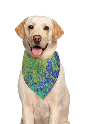 Van Gogh Irises Double-Sided Pet Bandana