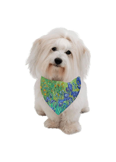 Van Gogh Irises Double-Sided Pet Bandana