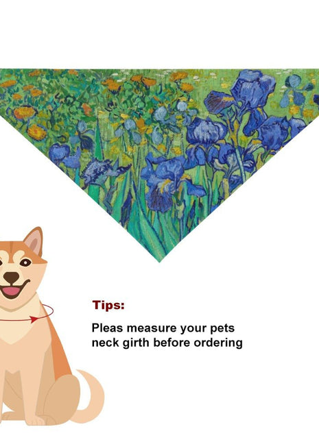 Van Gogh Irises Pet Scarf