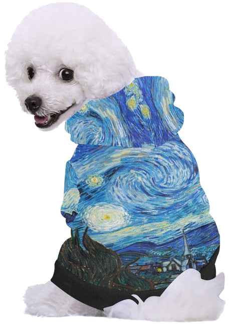 Van Gogh Starry Night Button Hoodie - Pup List