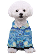 Van Gogh Starry Night Button Hoodie - Pup List
