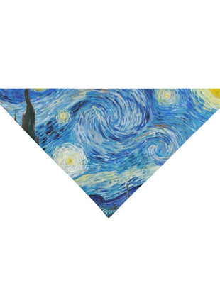 Van Gogh Starry Night Double-Sided Pet Bandana