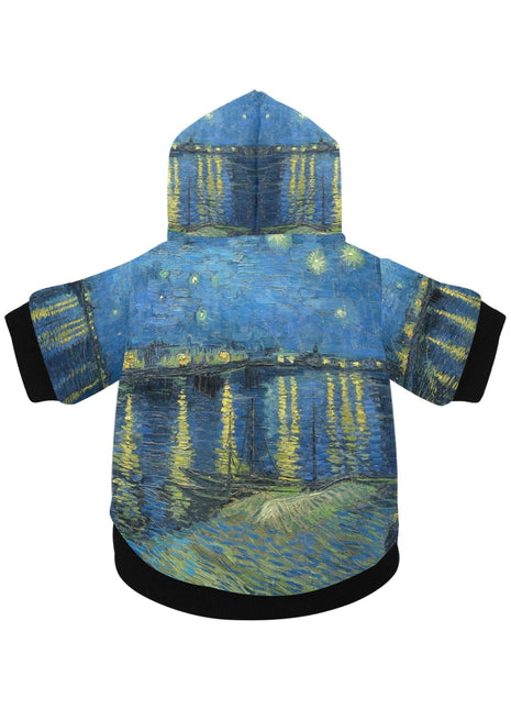 Van Gogh Starry Night Over The Rhone Button Hoodie - Pup List