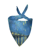Van Gogh Starry Night Over The Rhone Double-Sided Pet Bandana